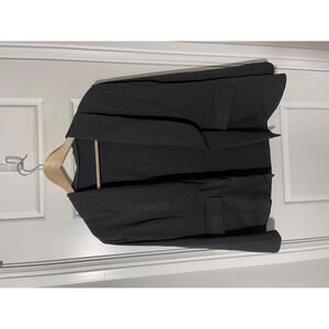 Women’s Dress Suit Size XL Black Open Front Blazer W130